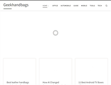 Tablet Screenshot of geekhandbags.com
